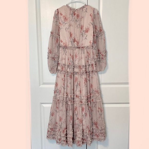 Ivy City Co Floral Maxi Dress in Pink and Red - Picture 2 of 9